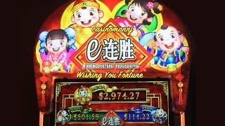 Winning Fortune Progressives Slot - MAX BET! - BIG WIN - Slot Machine Bonus