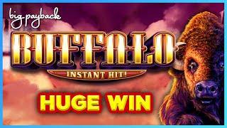 RARE WHEEL BONUS! Buffalo Instant Hit Slot - HUGE WIN SESSION!