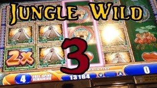 Jungle Wild 3 BIG WINS! Slot Machine Bonus W/ More Than Five Free Spins ~ WMS (Jungle Wild III)