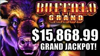 BUFFALO GRAND $15,868.99 JACKPOT HUGE WIN! (NOT MINE, WISH IT WAS!) Slot Machine