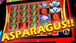 ASPARAGUS!!! * MOM LOWROLLER USES HER FREEPLAY ON ONE OF HER FAVORITE GAMES! - Las Vegas Casino Slot