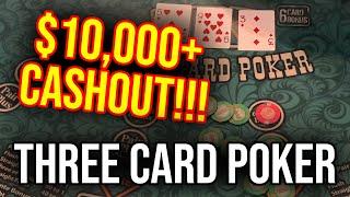 MASSIVE 3 CARD POKER WIN!!! CASHING OUT OVER $10000 OMG!!!!