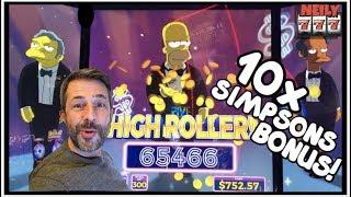 IT HAPPENED! 10x MULTIPLIER ON THE SIMPSONS SLOT LEADS TO A HUGE WIN!