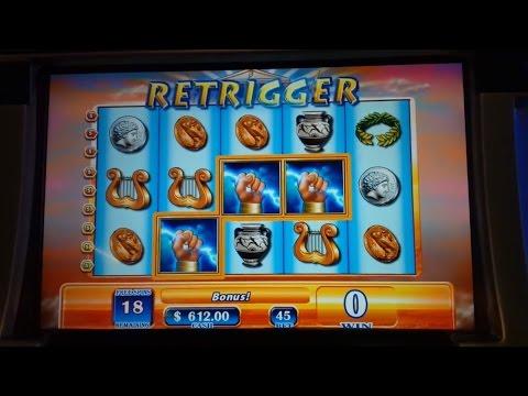 Zeus $45 Max Bet with *Dramatic* Retrigger - Slot Jackpot!