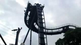 Oblivion Rollercoaster Drop at Alton Towers Theme Park
