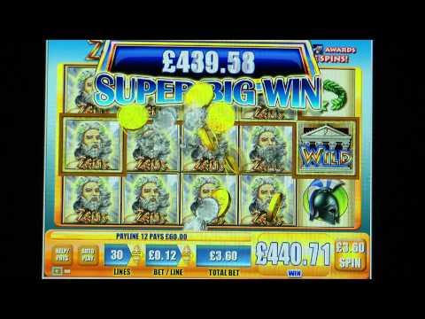 £1,116 MEGA BIG WIN (310 X Stake) on Zeus™ slot game at Jackpot Party®