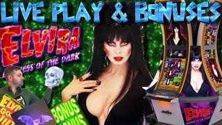 BIG WINS! LIVE PLAY and BONUSES on Elvira Slot Machine
