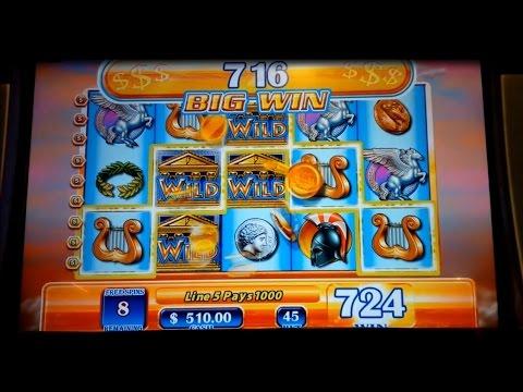Zeus Slot Machine Big Win - $45 Max Bet Bonus Round!