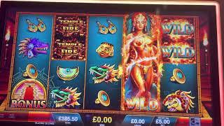 Temple of Fire Max Bet bonus and Live Play