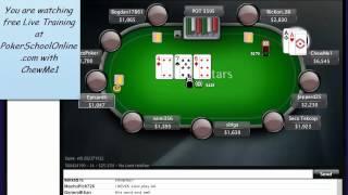 PokerSchoolOnline Live Training Video:  " $4 50 180s Live" (31/05/2012) ChewMe1