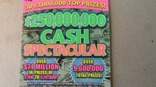 Cash Spectacular - Illinois Lottery $10 Instant Scratch Off Ticket
