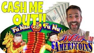 CASH ME OUT EPISODE 10!! • 5x$20 • WILD AMERICOINS • THUNDERSTORM AND MORE SLOT MACHINE WINS