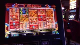 TRIGGER BONUS ONLY BETTING 1 LINE!! SO STUPID!!! Cleopatra free spins bonus IGT Slot machine