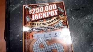 $250,000 Jackpot - $5 Illinois Instant Lottery Scratch Off Ticket