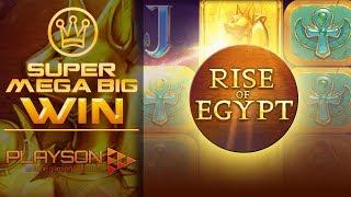 Super Big Win - Bonus in game slot Rise of Egypt (Playson)