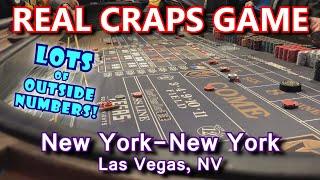 GUY ROLLS OUTSIDE #s! - Live Craps Game #46 - New York-New York, Las Vegas, NV - Inside the Casino