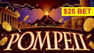 Wonder 4 Pompeii Slot - $25 Max Bet - BIG WIN BONUS!