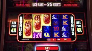 Hot Hot 8 Slot Machine Fallen Angels Bonus 4X The Linq Casino Las Vegas