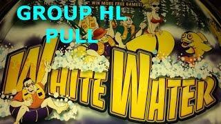 FUN GROUP HIGH LIMIT PLAY White Water $9 Bet Group Pull Aristocrat Slot Machine