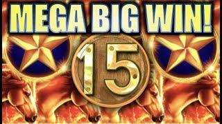 •MEGA BIG WIN!• 15 MAX GOLD MUSTANG HEADS COLLECTED!! MUSTANG GOLD • Slot Machine (Ainsworth) REPOST