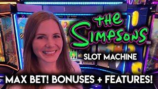 Free Spins and Fun Features on The Simpsons Slot Machine!! Max $6 Highroller Bets Only!!