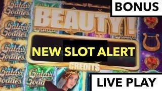LIVE PLAY and Bonus on Galaxy Goddess Slot Machine