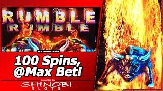 Rumble Rumble Slot - w/guests Albert's Slot Channel & Diana Evoni, 100 Spins at Max Bet!