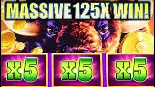 •MASSIVE BIG WIN!! 5X 5X 5X MULTIPLIERS!!• WONDER 4 JACKPOTS BUFFALO Slot Machine Bonus