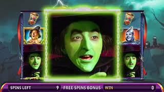 THE WIZARD OF OZ: WONDERFUL LAND OF OZ Video Slot Casino Game with a WITCH'S CASTLE.FREE SPIN BONUS