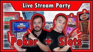 ⋆ Slots ⋆ Live Casino Play: Poker + Slots = MASSIVE JACKPOTS? Fingers Crossed! • The Jackpot Gents