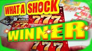 WHAT A "SHOCK"..WIN.......TRIPLE 7s.MONEY SPINNER.LUCKY FORTUNES..£100,000 RED.LUCKY LINES.. Classic