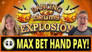 Dancing Drums EXPLODED into a HAND PAY! ⋆ Slots ⋆⋆ Slots ⋆
