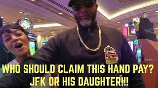**HIGH LIMIT** DOUBLE GOLD HANDPAY!! JFK'S YOUNGEST DAUGHTER GETS THE SURPRISE OF HER LIFE!!