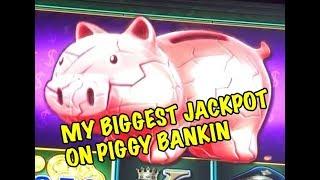 BIG JACKPOT HANDPAY: PIGGY BANKIN SLOT