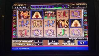 Cleopatra Slot Machine Bonus MAX BET live Play