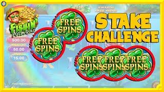 Fishin' Pots of Gold STAKE CHALLENGE with 5 SCATTERS!!