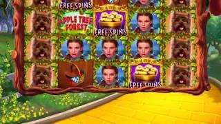 WIZARD OF OZ: APPLE TREE FOREST Video Slot Game with a "MEGA WIN" FREE SPIN BONUS