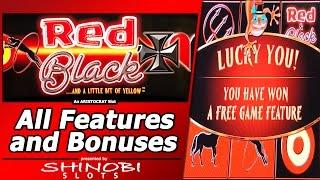 Red, Black and a Little Bit of Yellow Slot - Live Play, All Features/Bonuses and Full-Screen Hit
