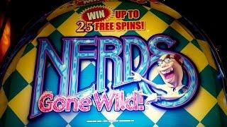 Nerds Gone Wild Slot - 4 SYMBOL TRIGGER COINSHOW - Bonus!