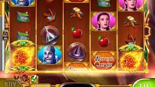 WIZARD OF OZ: WICKED WITCH'S CURSE Video Slot Casino Game with an a"EPIC WIN" FREE SPIN BONUS