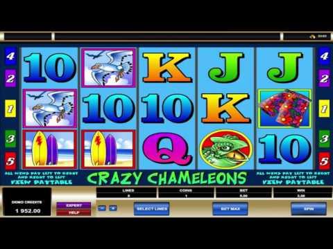 Free Crazy Chameleons slot machine by Microgaming gameplay ★ SlotsUp