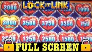 LOCK IT LINK slot machine FULL SCREEN BONUS BIG WIN!