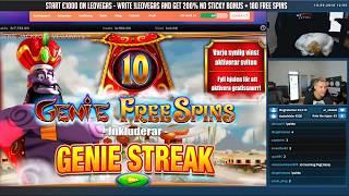 Genie Jackpots BIG WIN - Slots - Casino games (Online slots) from LIVE stream