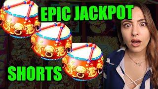 MY BIGGEST JACKPOT ON DANCING DRUMS #SHORTS