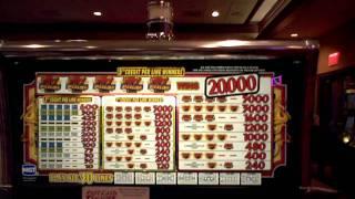 Sizziling Sevens Jackpot win at Harrah's Casino in AC