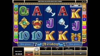 Avalon slot from Microgaming - Gameplay