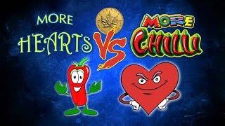 More Hearts vs More Chilli - who wins? - 2c denom - Slot Machine Bonus