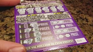 NEW GAME! $250,000 CASINO ROYALE $5 ILLINOIS LOTTERY SCRATCH OFF TICKET!