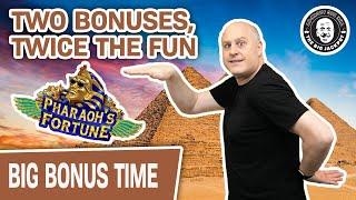 Two HUGE Bonuses = Twice the Fun Playing Pharaoh’s Fortune