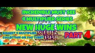 WHITE RABBIT HUGE MEGA WIN!!!  PART 4 OF 6 - FOUR MULTIPLIERS